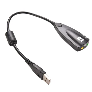 

NOYOKERE 5H V2 7.1 External USB Sound Card Audio Adapter USB To 3D CH Virtual Channel Sound Track for Laptop PC