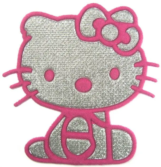 FREE SHIPPING Pink Hello Kitty Iron On Patches Clothes Tee Shirt Hat