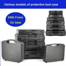 Пластиковая защитная коробка для фотографического инструмента, ящик для инструментов, аппаратный ящик для инструментов, ударопрочный герметичный водонепроницаемый ящик с предварительно вырезанной пеной