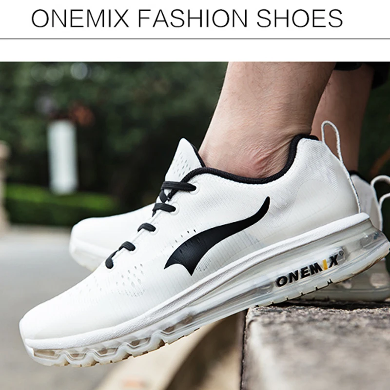 ONEMIX кроссовки для мужчин кроссовки большой размер дышащая сетка Air амортизация Легкие уличные тренировочные беговые кроссовки для ходьбы