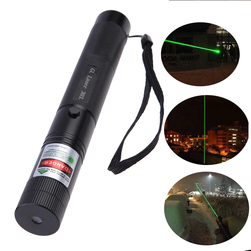 Wholesale 2000 5000 M Powerful Green Laser Pointer Pen 303 Presenter