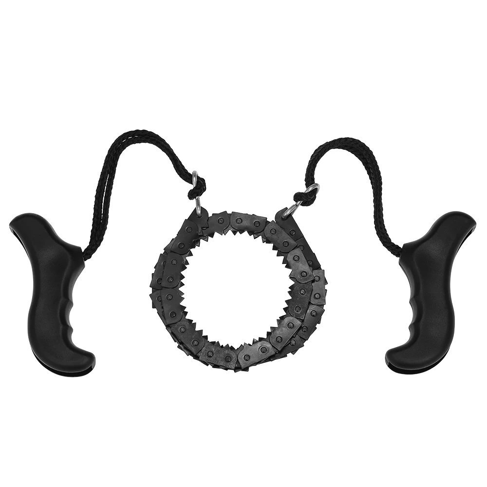

Field Survival Manual Steel Wire Saw Hand Chain Folding Chain Saw Jagged Chainsaw Outdoor Emergency Camping Hiking Survival Tool