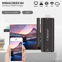 MiraScreen B4 беспроводной HDMI ключ 2,4 ГГц медиа тв-карта поддержка Miracast Airplay DLNA Android 4,2 Mac X 10,9, iOS 7,0