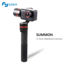 Feiyu Summon 3-Axis Handheld Gimbal Stabilizer with 4K 1080P Action Cam 16 Mega Pixels 2.0 Inch HD Display