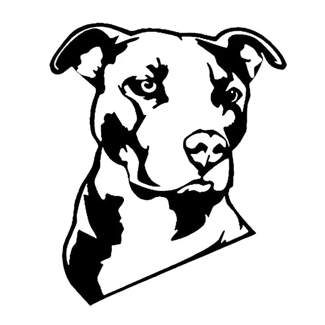 12 7 15 2cm Pitbull Creative Cartoon Dog Vinyl Decal Cool Animal