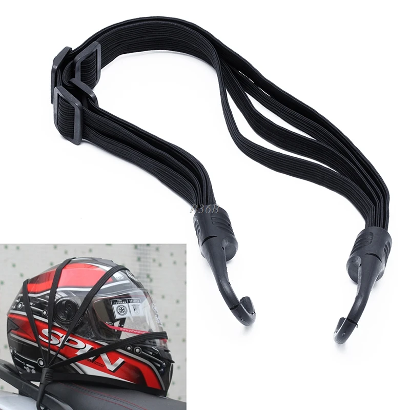 Горячий мотоцикл гибкий раздвижной шлем багаж эластичный веревочный ремень с 2 крючками MAY3