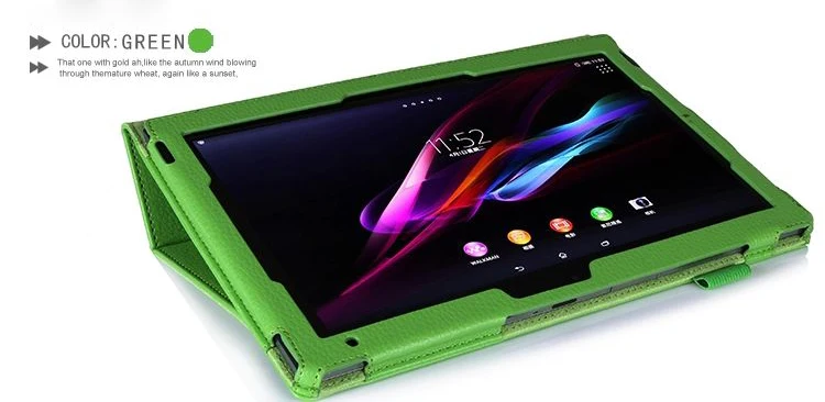 Флип-чехол из искусственной кожи для планшета sony Xperia Tablet Z Z1 10," SGP311 SGP312 SGP321 защитные кейсы-оболочки