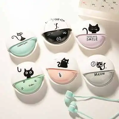 Наушники-вкладыши милые kitty cat Красочные для mp3 mp4 музыкальный плеер мобильный телефон с микрофоном по всему миру