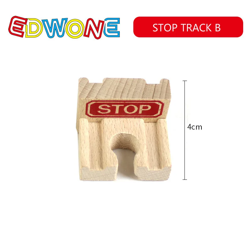 EDWONE-деревянная железная дорога все виды деревянных дорожек Слот Часть бука деревянная железная дорога железнодорожные пути игрушки аксессуары подходят для Thomas Biro