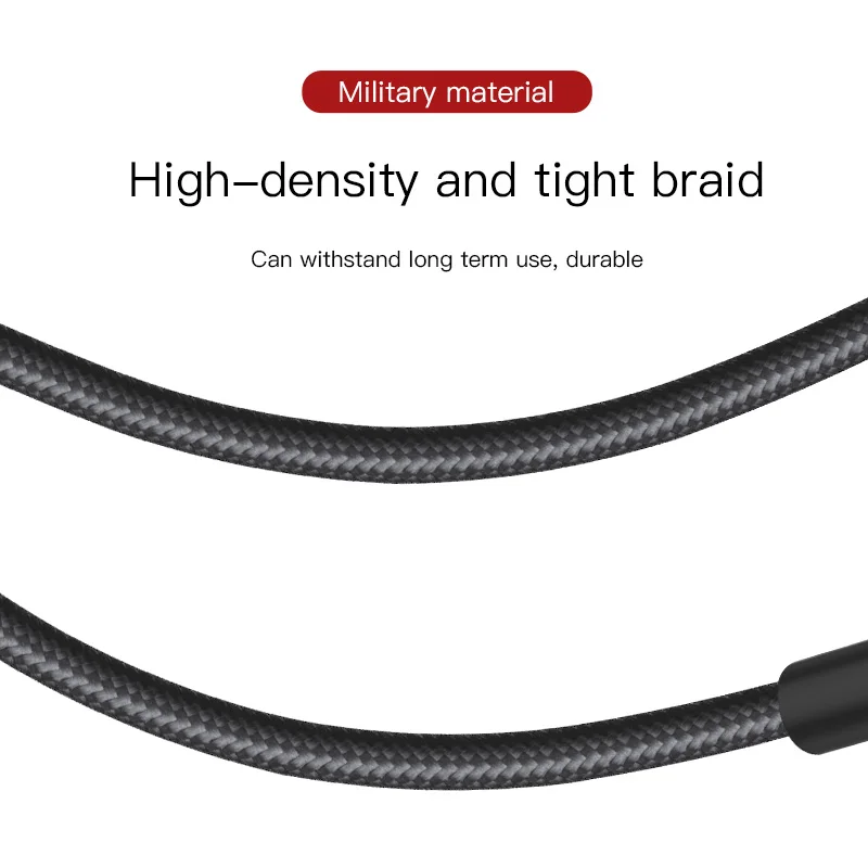 HOCO прочный нейлоновый Плетеный usb-кабель для iPhone 6 6s 7 8 Классический usb-кабель для зарядки и передачи данных для iPhone X Xr Xs Max шнур зарядного устройства