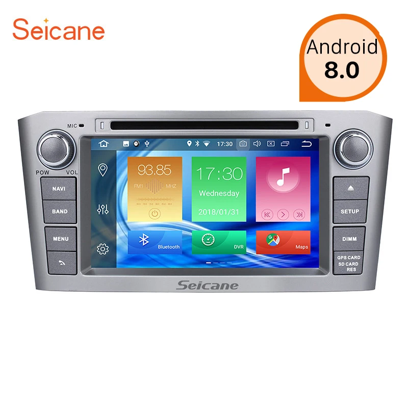 

Seicane Android 8.0 2Din 7" Multimedia Player Car Radio Stereo GPS Navigation For 2003 2004 2005 2006 2007 2008 Toyota Avensis