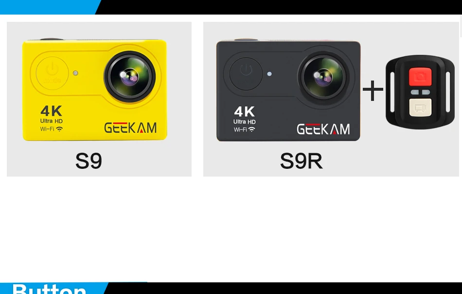 GEEKAM S9R/S9 Экшн-камера Ultra HD 4 K/10fps WiFi 2," Подводный Водонепроницаемый шлем видеокамера s Спортивная камера