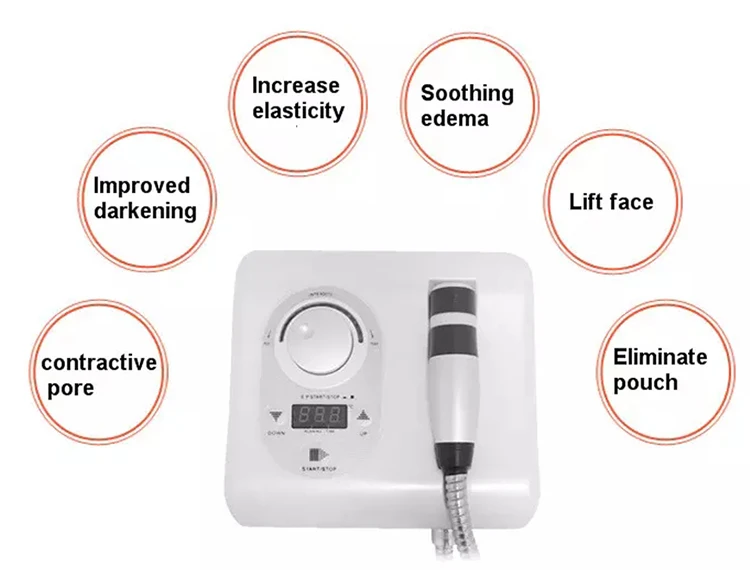 Портативный охлаждающий кожу машина охлаждения+ нагревание крио электропорации Электротерапия аппарат для подтяжки кожи лица