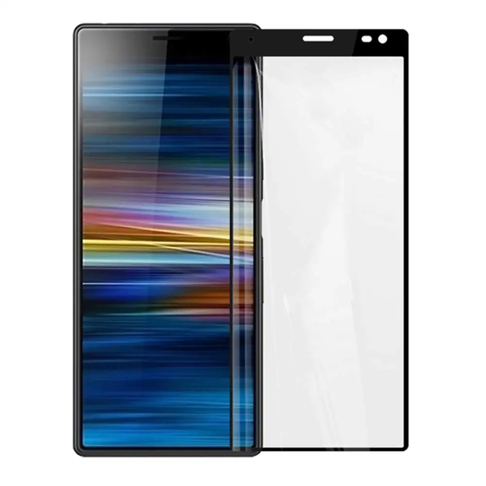 

[2 Pack]3D Tempered Glass Full Coverage Film Edge to Edge Protection Shield Screen Protector for Sony Xperia 10/10 Plus