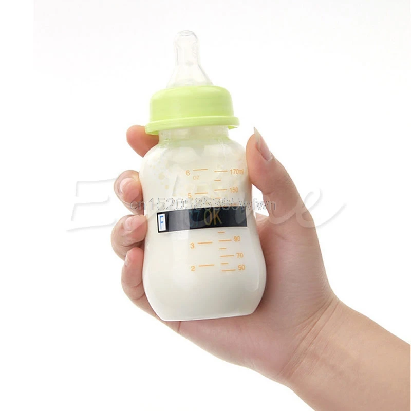 

Infant Baby Milk Bottle Temperature Test Paper Strip Thermometer Sticker Babies Thermometers Temperature Measuring Card Drop