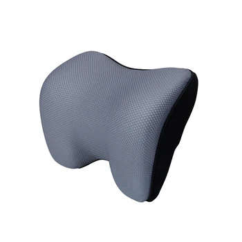 

Universal Car Seat Headrest Pad Memory Foam Pillow Head Neck Care Rest Support Pillow For Car Seat (Grey) A20