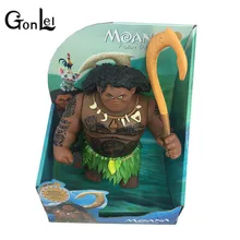 GonLeI 27cm Movie Moana Waialiki Maui Heihei Dolls Model With Music Action Figures Kids Lover Christmas Gift Children Toys