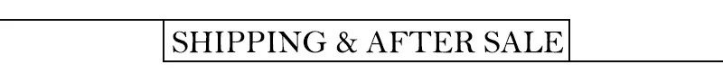 shipping&-AFTER-SALE