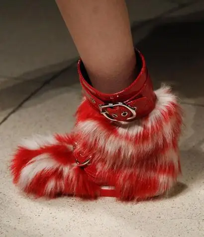 Fourrure Renard Clair Femmes 41 Lapin rabbit rouge bleu Verni 35 Fur Ou Fur Hiver Plat Courtes Marque Bottes En veau Cuir Mi Fur De Rabbit Boucle fox Taille Noir 5cRq4LASj3