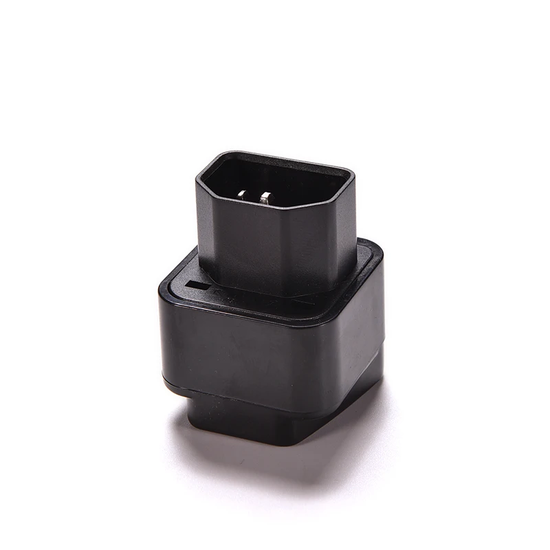 1PC C14 To Universal Socket Adapter Black Female Socket To Pro IEC 320 PDU UPS C14 5