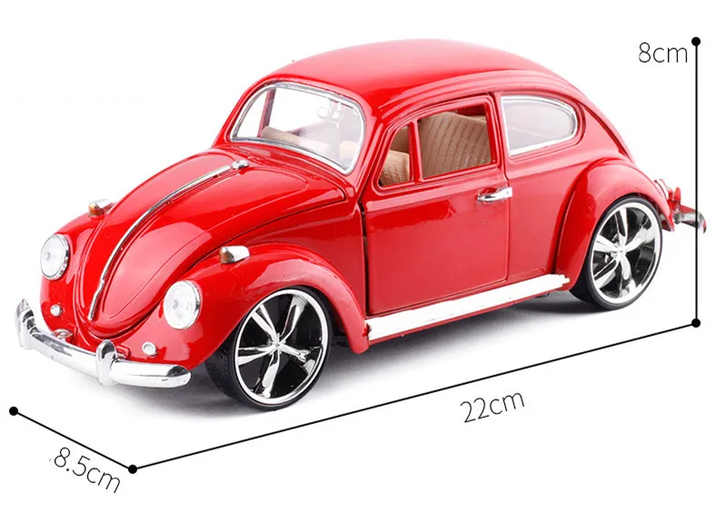 Рекламный 1:18 моделирование ретро-автомобиль сплава модель, коллекция подарок Жук автомобиль модель, Детские Подарочные игрушки