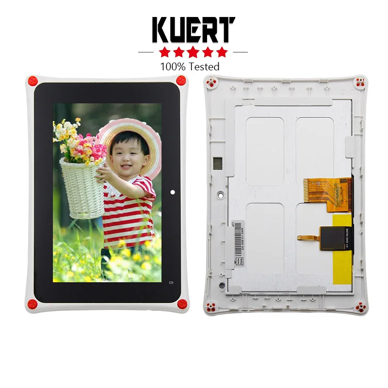 

Free Shipping For Fuhu Nabi 2 Kids Tablet Lcd Display Digitizer Touch Screen Assembly Frame Replacement
