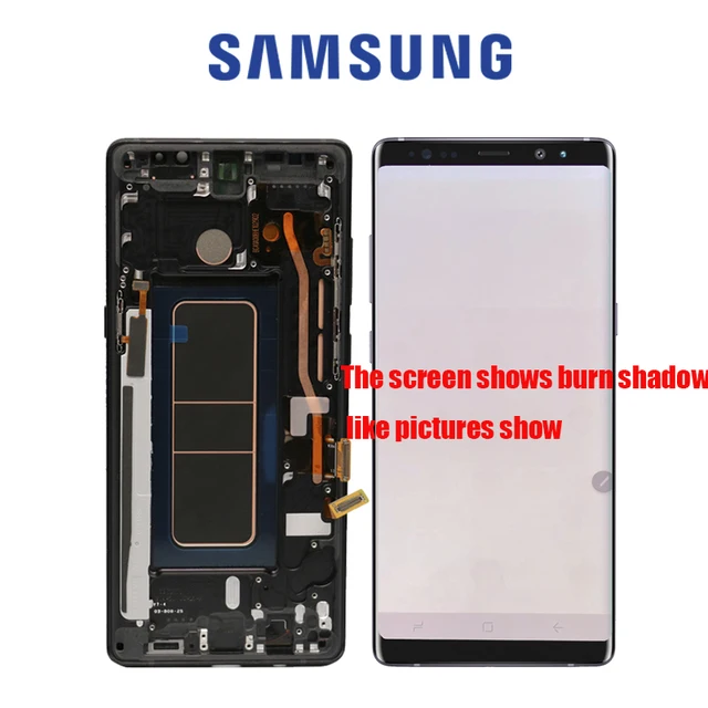 SUPER AMOLED 6 3 Display with Burn Shadow LCD for SAMSUNG GALAXY Note8 N9500 N950F Display SUPER AMOLED 6.3'' Display with Burn Shadow LCD for SAMSUNG GALAXY Note8 N9500 N950F Display Touch Screen Digitizer Assembly