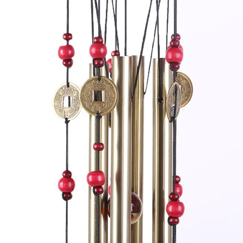 Уличные колокольчики ручной работы с 4 трубками Windchime Часовня церковь колокольчики двери настенное украшение для дома