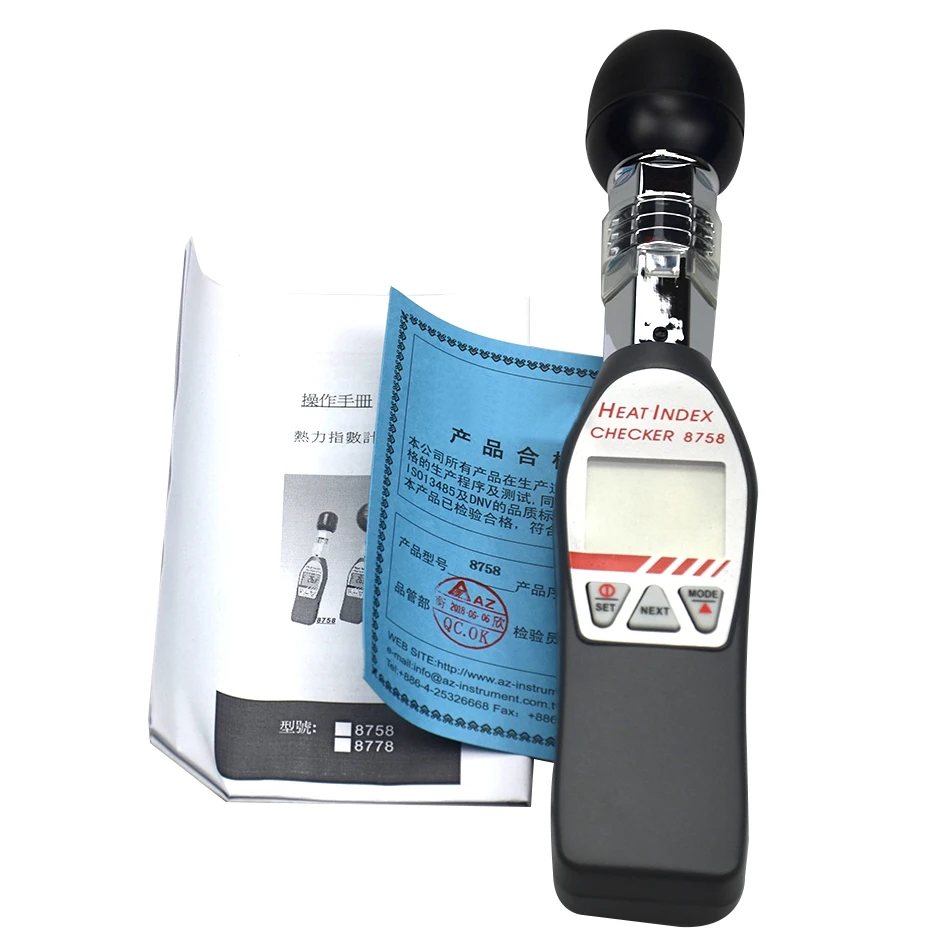 AZ8758 Ручной Измеритель для профилактики нагрева 0 ~ 50C|wbgt meter|temperature metermeter temperature |