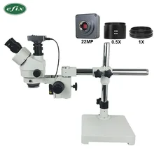 Ефикс 3,5-45X22 Мп Simul фокусным расстоянием тринокулярный микроскоп с одной стрелой подставка для разъема HDMI USB Камера паяльная станция для ремонта мобильных телефонов инструмент