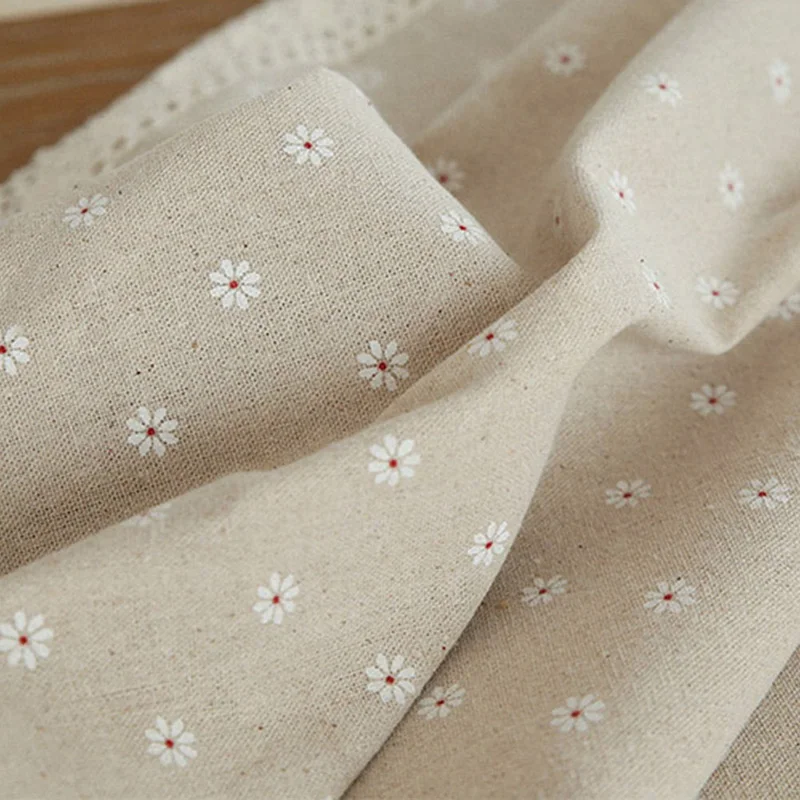 Flower Pattern Tablecloth Linen Cotton Table Cloth with Lace Dining Table Cover GHS99