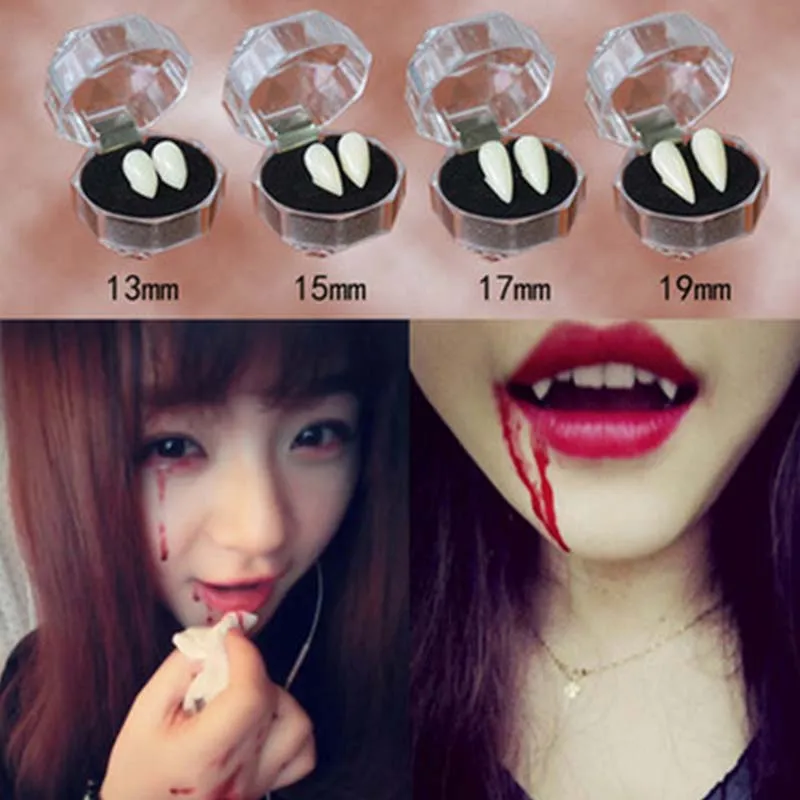 Horrific Fun Vampires Teeth Halloween Dentures Zombie Devil Fangs Teeth