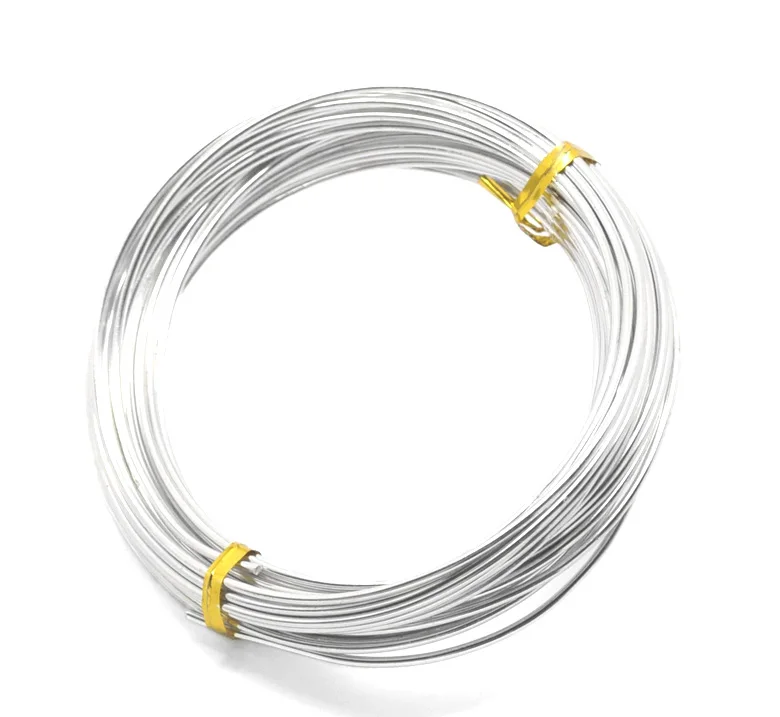 

Doreen Box Lovely Silver color Aluminum Wire Craft Jewelry Making 2mm, sold per lot of 1ROLL(10M) (B17978)