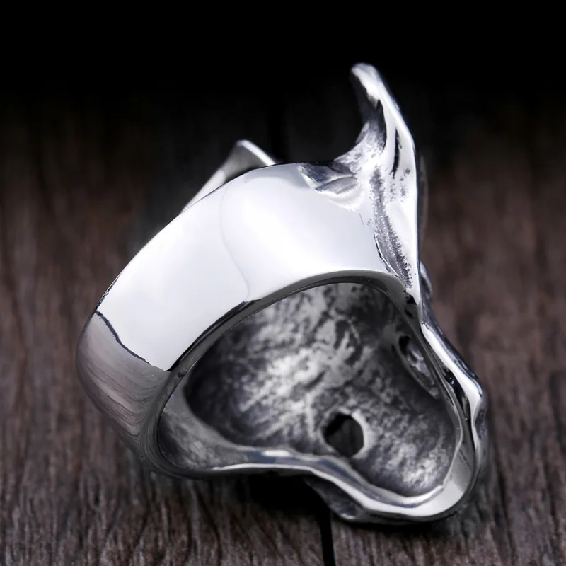 Beier new store 316L Stainless Steel ring top quality gold Cross hat skull ring fashion Jewelry BR8-429