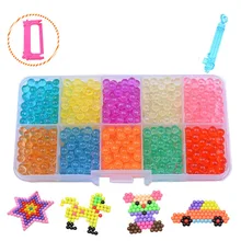 2018 Aqua Beads Water beadbond Aquabeads children’s educational toys DIY Magic Beads puzzle Packed magical water beados