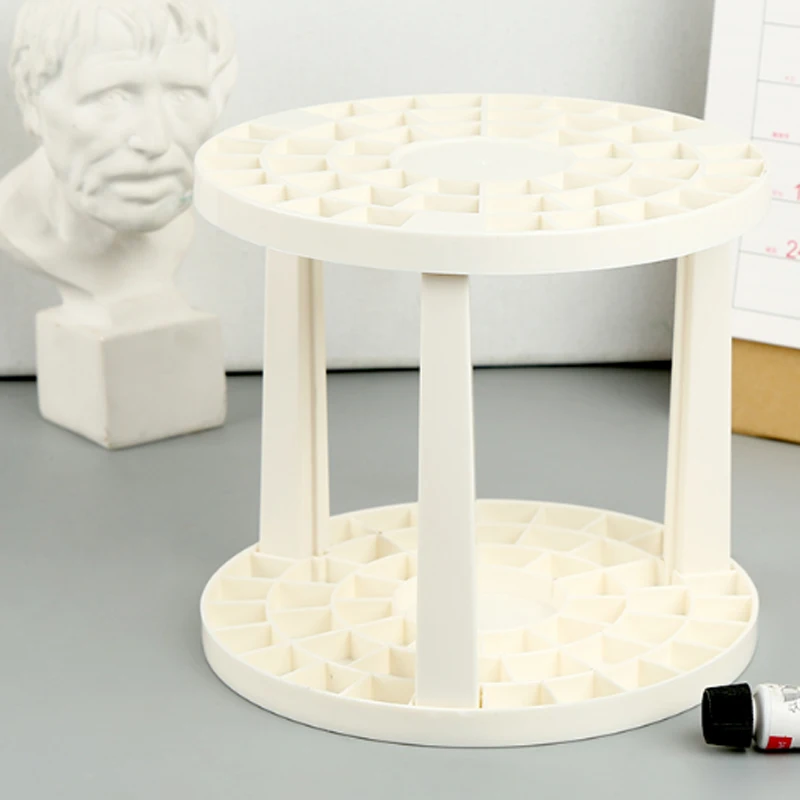 1 PC 49 Holes Brush Painting Pencils Storage Pen Holder Stand Watercolor Pen Container Drawing Tools Bin Rack (2)