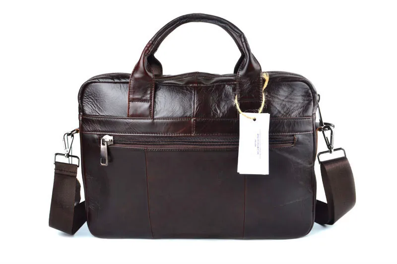 Натуральная кожа натуральная кожа сумка для ноутбука Сумки коровьей Для мужчин сумка Для мужчин Путешествия коричневый кожаный портфель