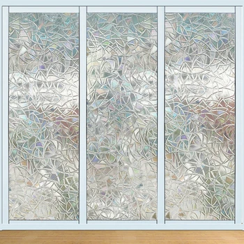 

100cm*45cm Transparent Self-adhesive Wallpaper PVC Geometric Window Glass Door Stickers