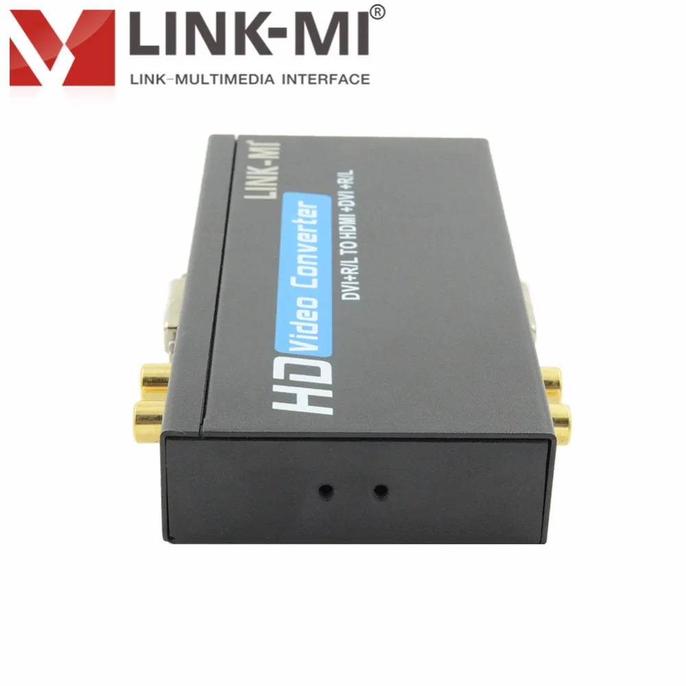 LINK MI DVI на HDMI/DVI конвертер поддерживает VGA видео высокой четкости 1080p с RCA аудио D к