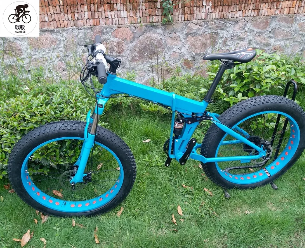 Perfect Kalosse M370 Hydraulic brakes 26*4.0 tires 27 speed , Folding Snow bicycle, fat bike 26er snow mountain bike 1 Perfect Kalosse M370 Hydraulic brakes 26*4.0 tires 27 speed , Folding Snow bicycle, fat bike 26er snow mountain bike 1