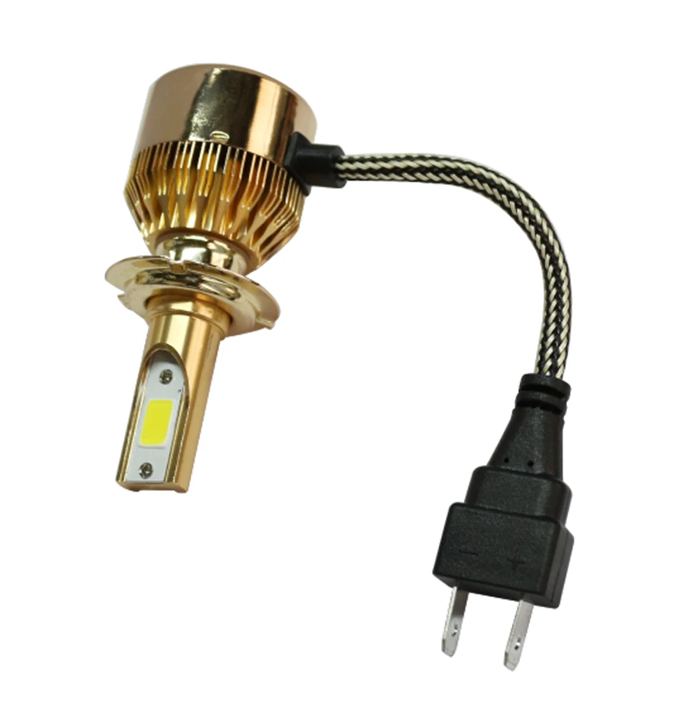 Elglux H4 светодиодный автомобильный светильник 7600lm 72w C6 s головной авто 6000k Led супер