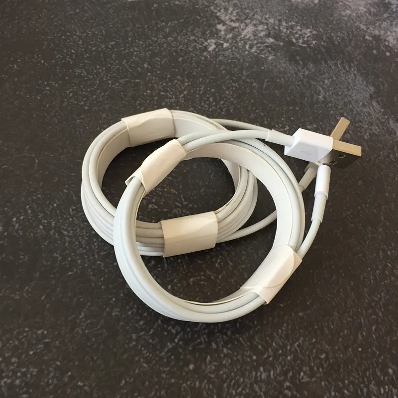

10pcs/lot AAA Quality 2M 6FT USB Data Sync Charging Cable With Aluminum Foil For iphone 7 8 plus 5s 6 6s Charger Cable