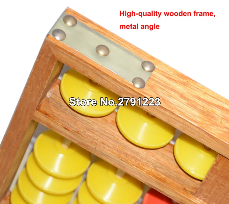 Высококачественная 13 Колонка деревянная вешалка большого размера NON-SLIP Abacus китайский соробан инструмент в математике образование для учительницы T