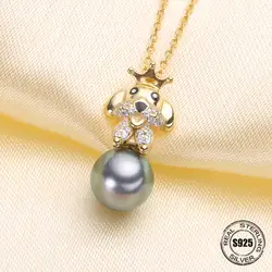 Специальное предложение 925 пробы серебро жемчуг кулон Цепочки и ожерелья подвеска ювелирных изделий Запчасти фитинги Для женщин