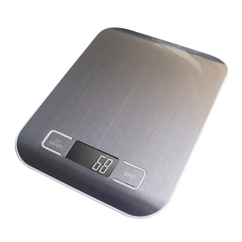 Бытовые ЖК-дисплей Подсветка цифровой Кухня весы электронные платформа 5000 г/1 г весом устройства Электрический Еда масштаба Кук