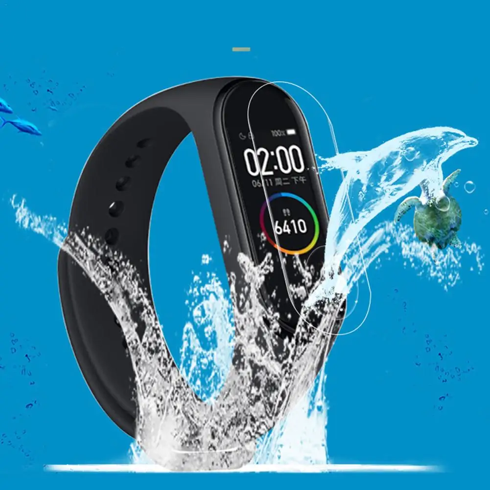 5 шт. пористая Защитная пленка для Xiaomi mi Band 4 из мягкого ТПУ Ультра прозрачная для mi Band 4 смарт-браслет на весь экран защитная крышка