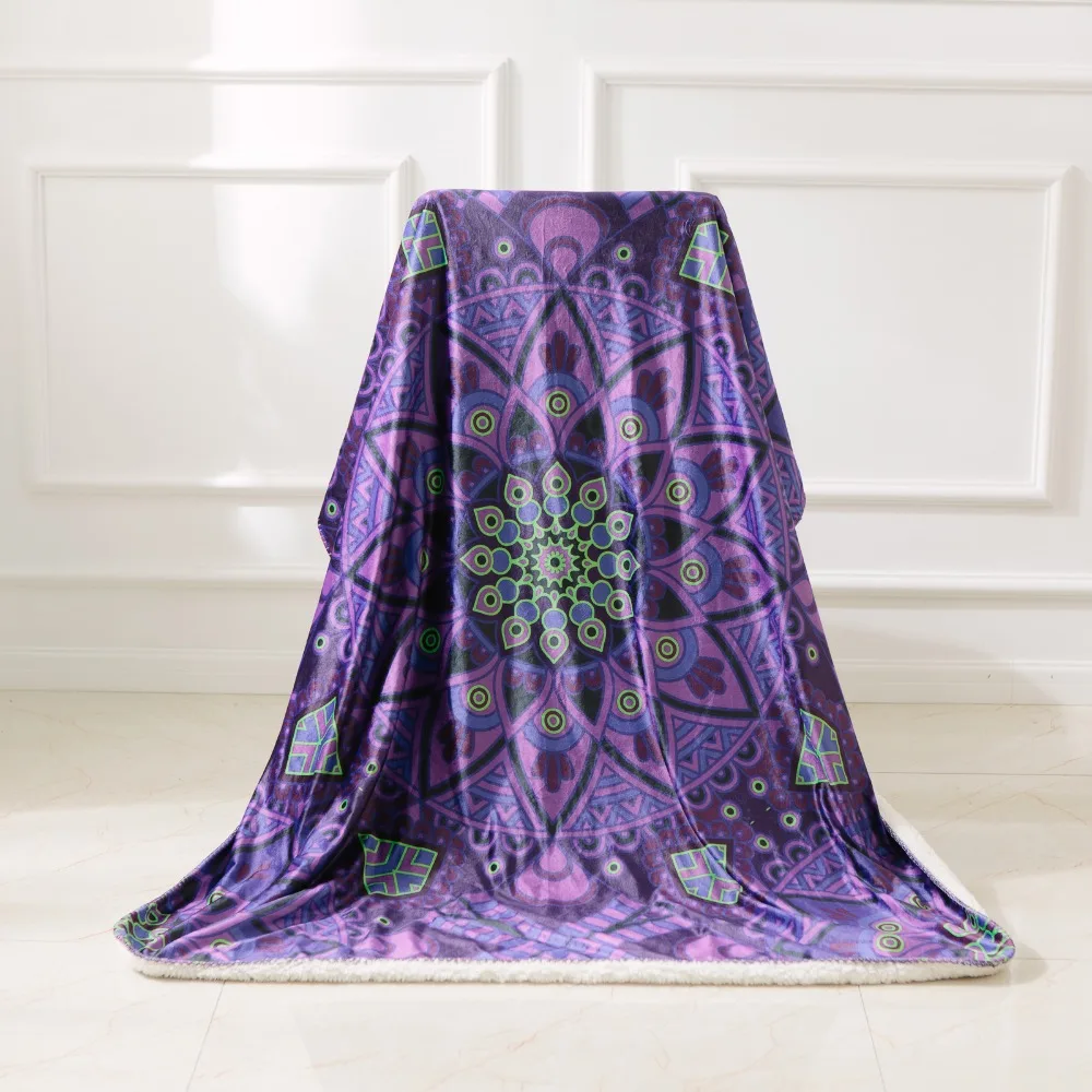

Printed Fur Bohemia Mandala Tapestry Blanket Printed Wall Hanging Tapestries India Biki Home Decor Bedsheet Sofa Cover Blanket