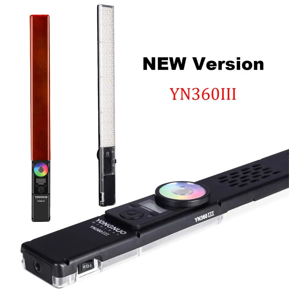YONGNUO YN360S 3200 K 5500 ручной лед на палочке светодиодный видео свет + NP F550 зарядное