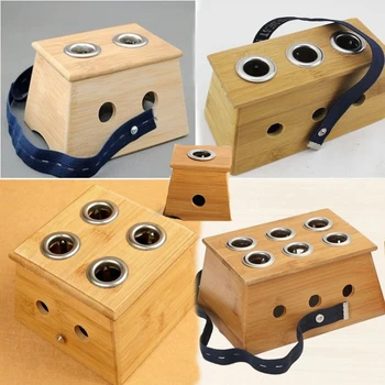 

1 / 2 / 3 / 4 /6 hole Bamboo Moxa Roll Box Moxa Roll Stick Health Care Healing Therapy Moxa Roll Sticker Moxibustion Holder Case