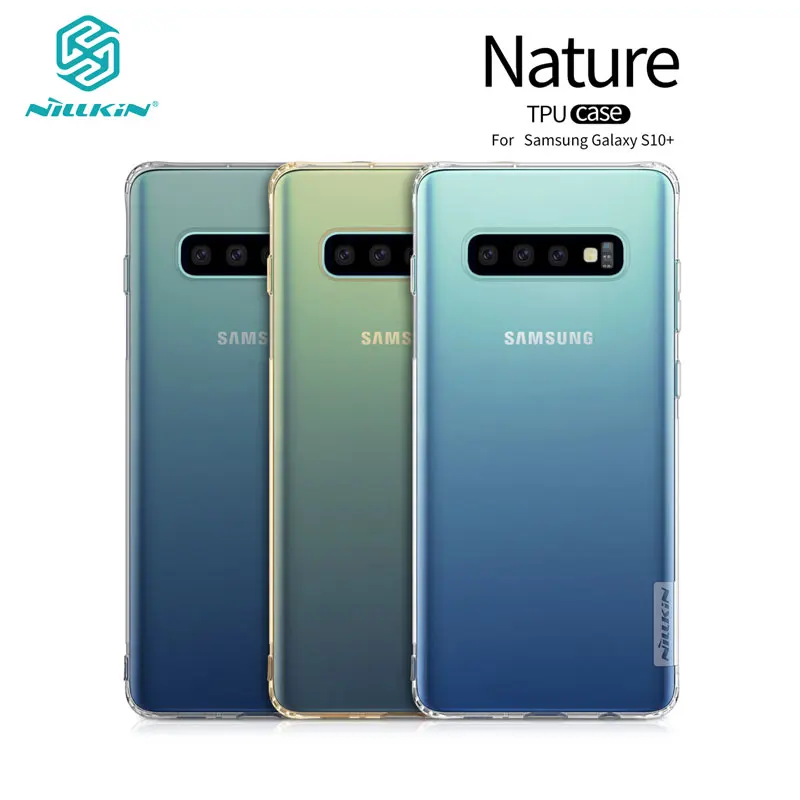 

Soft Case for Samsung Galaxy S10 S10+ Plus Nillkin Nature Series Transparent Clear TPU Cover sfor Samsung Galaxy S10 Plus Case